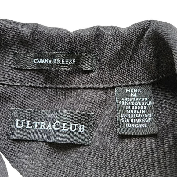 Cabana Breeze Ultra Club Men's Shirt Embroidered Las Vegas Size Medium Bowling - Picture 3 of 11